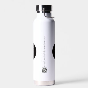 Logo QR-code tekst Zakelijke branding Promotie Waterfles