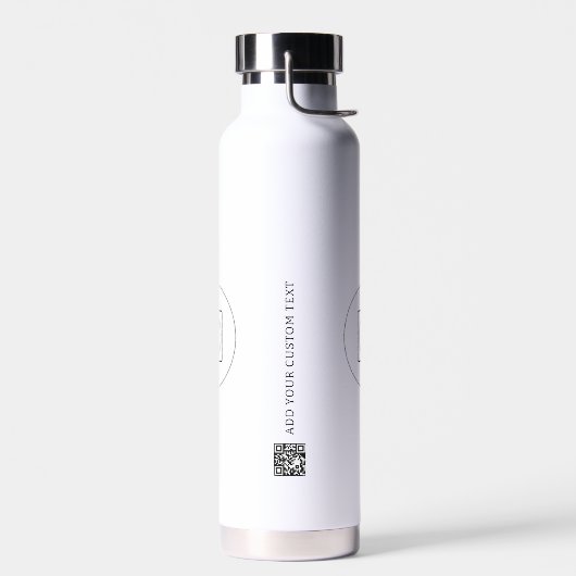 Logo QR-code tekst Zakelijke branding Promotie Waterfles (Links)