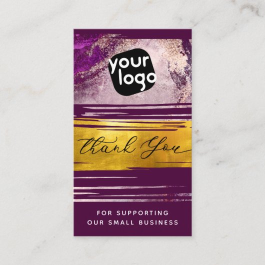   Logo & QR-code toevoegen Moderne gepersonaliseer Visitekaartje (Voorkant)