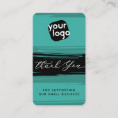 Logo & QR-code toevoegen Moderne gepersonaliseer Visitekaartje (Voorkant)