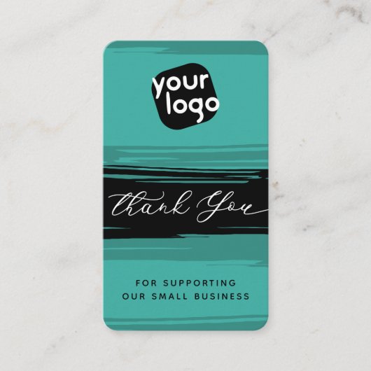 Logo & QR-code toevoegen Moderne gepersonaliseer Visitekaartje (Voorkant)