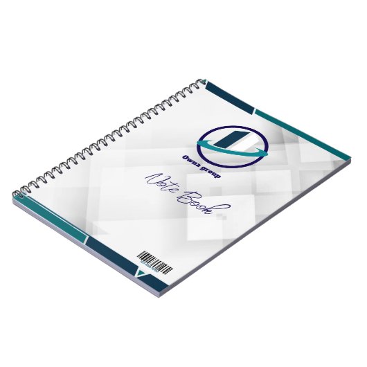  Logo & QR CODE white background Notitieboek (Linkerzijde)