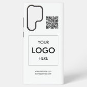 Logo QR Code White Professional Samsung Galaxy Hoesje (Achterkant)
