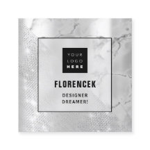 Logo QR CODE Winkelen Zilverkleurde meetapparatuur