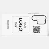 Logo QR-code Wit Professioneel Samsung Galaxy Hoesje (Achterkant horizontaal)