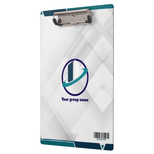 Logo & QR CODE witte achtergrond Klembord (Links)