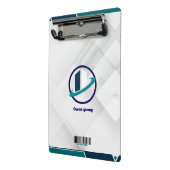 Logo & QR CODE witte achtergrond Mini Klembord (Angled2)
