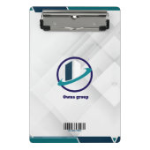 Logo & QR CODE witte achtergrond Mini Klembord (Voorkant)