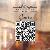 Logo QR CODE Zakelijk bord Raamsticker (Vel 2)