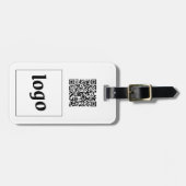 Logo QR Code Zakelijke Promotie Bagagelabel (Voorkant horizontaal)