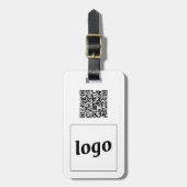 Logo QR Code Zakelijke Promotie Bagagelabel (Voorkant verticaal)