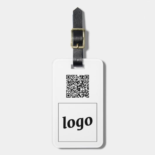 Logo QR Code Zakelijke Promotie Bagagelabel (Voorkant verticaal)