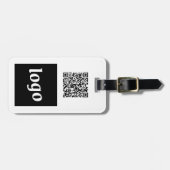 Logo QR Code Zakelijke Promotie Bagagelabel (Voorkant horizontaal)