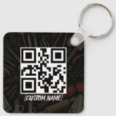Logo QR-code Zakelijke Promotie Sleutelhanger (Achterkant)
