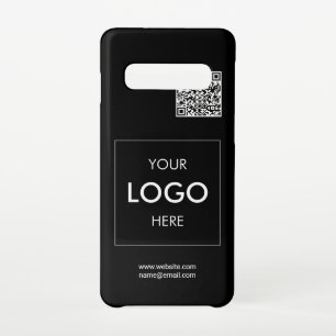Logo QR-code zwart Samsung Galaxy S10 Hoesje