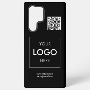 Logo QR-code zwart Samsung Galaxy Hoesje