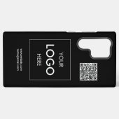 Logo QR-code zwart Samsung Galaxy Hoesje (Achterkant horizontaal)