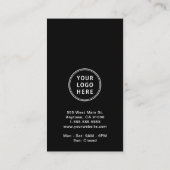 Logo QR-code Zwart Verbind met Ons Visitekaartje (Achterkant)