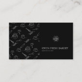 Logo QR Code Zwart Wit Bakkerij Visitekaartje (Voorkant)