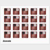 Logo QR-codenaam Bedankt voor het winkelen Web Soc Vierkante Sticker (Vel)