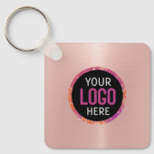 Logo, QR-codetekst Sleutelhanger (Voorkant)