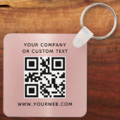 Logo, QR-codetekst Sleutelhanger (Achterkant)