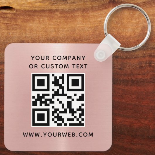 Logo, QR-codetekst Sleutelhanger (Achterkant)