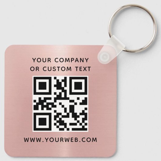 Logo, QR-codetekst Sleutelhanger (Achterkant)