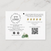 ~ LOGO QR DANK U Review BOTANISCHE EXOTISCHE AP8 Informatiekaartje (Achterkant)