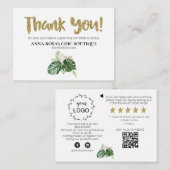 ~ LOGO QR DANK U Review BOTANISCHE EXOTISCHE AP8 Informatiekaartje (Voorkant / Achterkant)