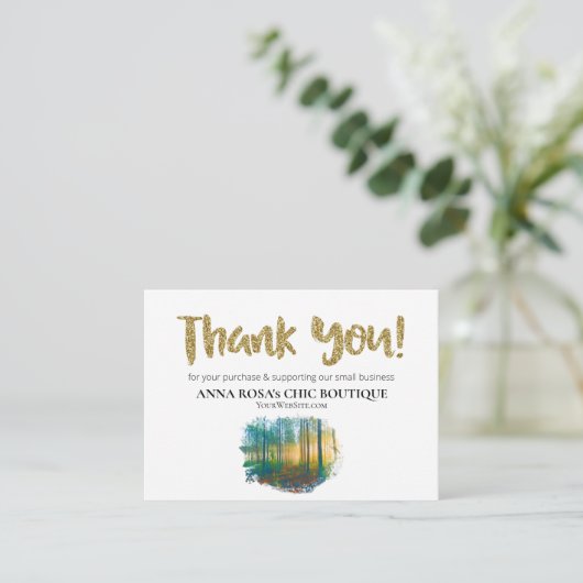 *~* LOGO QR DANK U Review FOREST BOSSEN AP8 Informatiekaartje (Staand voorkant)