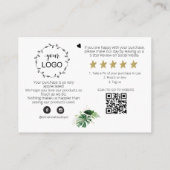 *~* LOGO QR DANK U Review TROPISCHE EXOTISCHE AP8 Informatiekaartje (Achterkant)