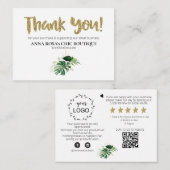 *~* LOGO QR DANK U Review TROPISCHE EXOTISCHE AP8 Informatiekaartje (Voorkant / Achterkant)