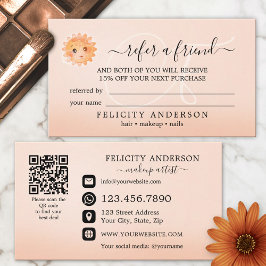 Logo QR-kaart Perzische doorverwijzing Aanbevelingskaartje