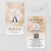 *~* Logo QR Meditatie Mindfulness Mandala Godin Visitekaartje (Voorkant / Achterkant)