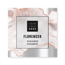 Logo QRCODE Winkelholograaf Makeup Roos Marmer