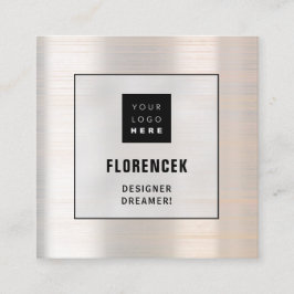 Logo QRCODE Winkelholografen Meup Minimalisme Roos Vierkante Visitekaartje