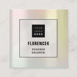 Logo QRCODE Winkelholografie Minimalisme Vierkante Visitekaartje