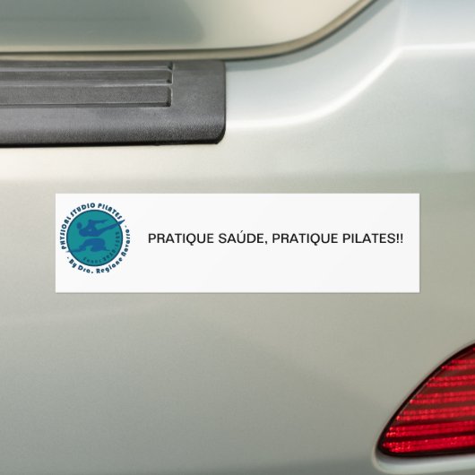 logo recente, logo recente, PRATIQUE SAÚDE, PRA... Bumpersticker (Op auto)