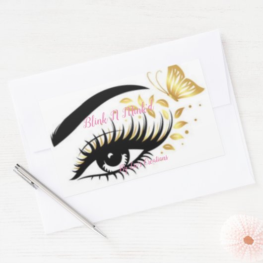 Logo Rechthoekige Sticker (Envelop)