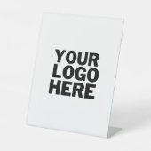 Logo Reclamebord Met Voetstuk (Voorkant)