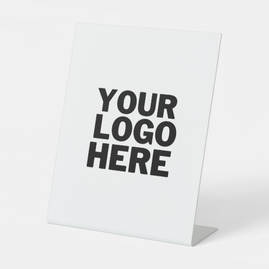 Logo Reclamebord Met Voetstuk (Voorkant)