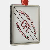 LOGO RED CSF CERTIFIFIFIFIED FLIGHT INSTRUCTOR METALEN ORNAMENT (Rechts)