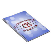 LOGO RED CSF CERTIFIFIFIFIED FLIGHT INSTRUCTOR NOTITIEBOEK (Rechterzijde)