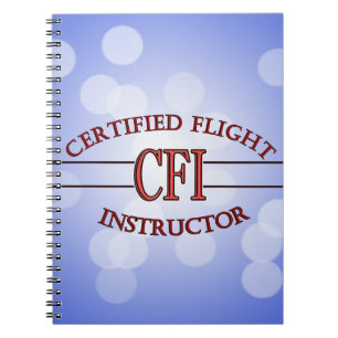LOGO RED CSF CERTIFIFIFIFIED FLIGHT INSTRUCTOR NOTITIEBOEK
