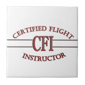 LOGO RED CSF CERTIFIFIFIFIED FLIGHT INSTRUCTOR TEGELTJE (Voorkant)