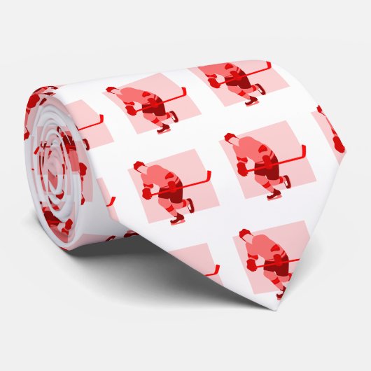 Logo Red Hockey Stropdas (Opgerold)