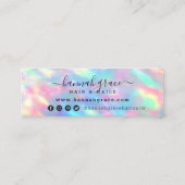 Logo regenboogverf met uw eigen foto mini visitekaartje (Achterkant)