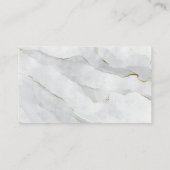 Logo reinigen | Witte goudmarmer Visitekaartje (Achterkant)