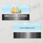 Logo Reinigingsbenodigdheden | Schoonmaakstof Visitekaartje (Voorkant / Achterkant)
